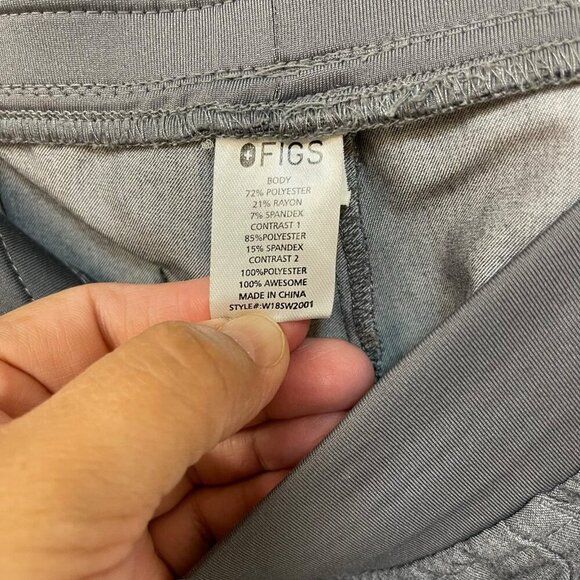 Figs Dark Grey Technical Collection Scrub Pants Size Medium Medical Uniform - Picture 4 of 7